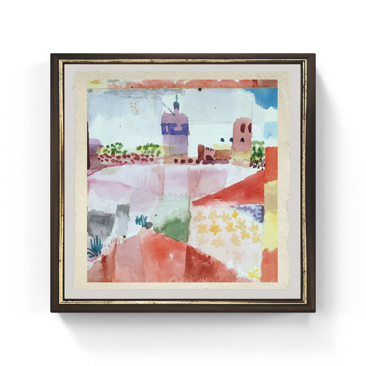 Hammameth con la moschea di Paul Klee su pregiata carta Amalfi