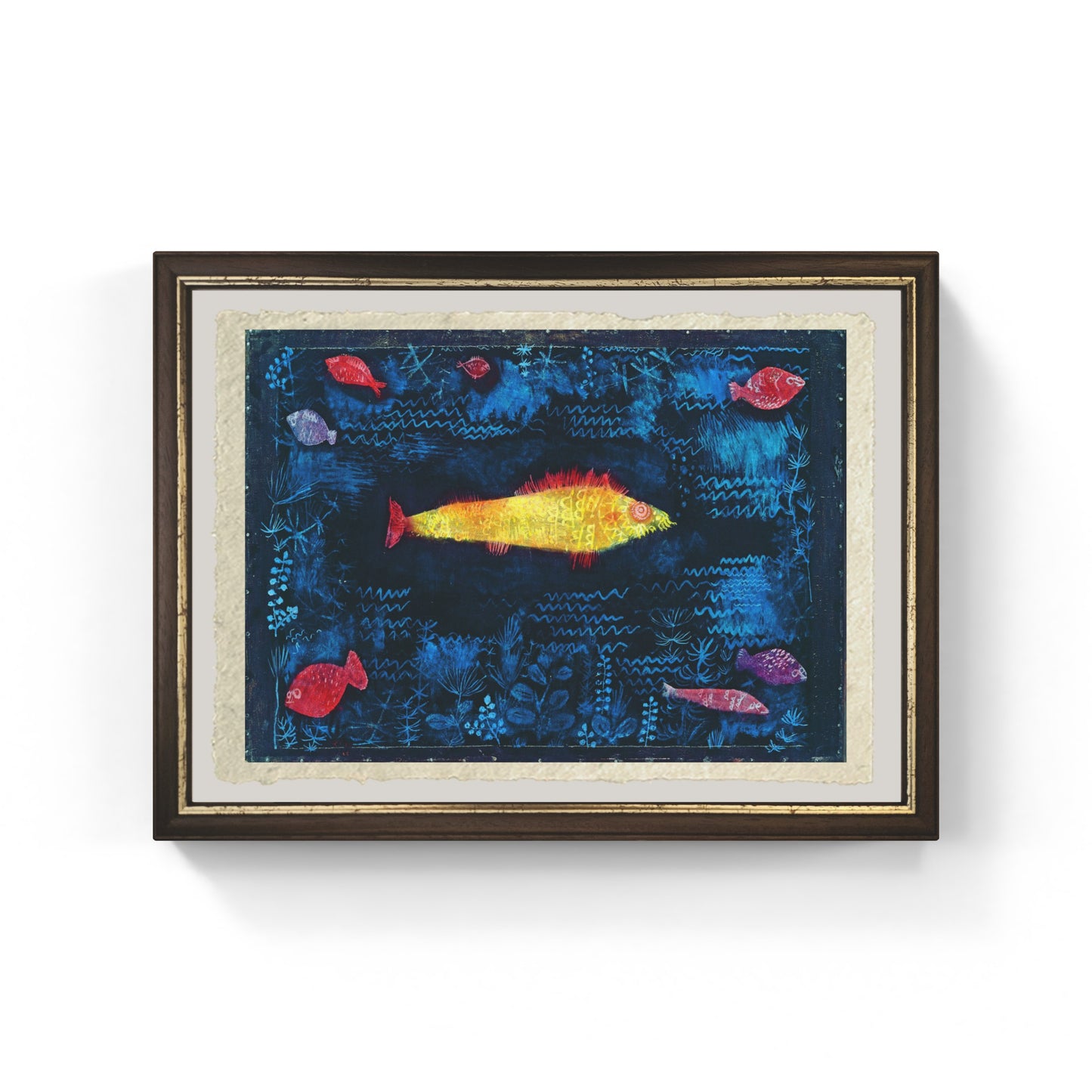 Il Pesce Rosso di Paul Klee su pregiata carta Amalfi