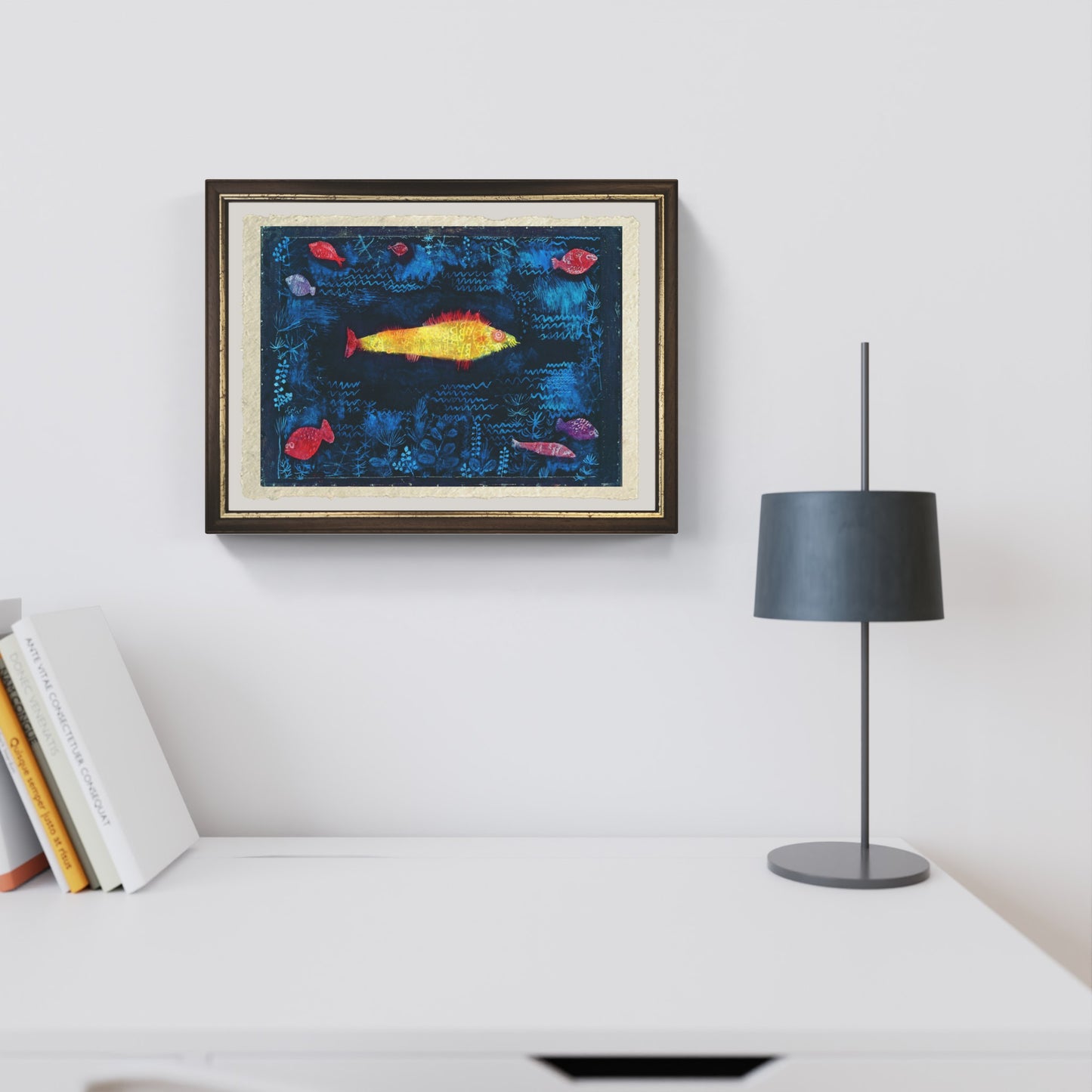 Il Pesce Rosso di Paul Klee su pregiata carta Amalfi