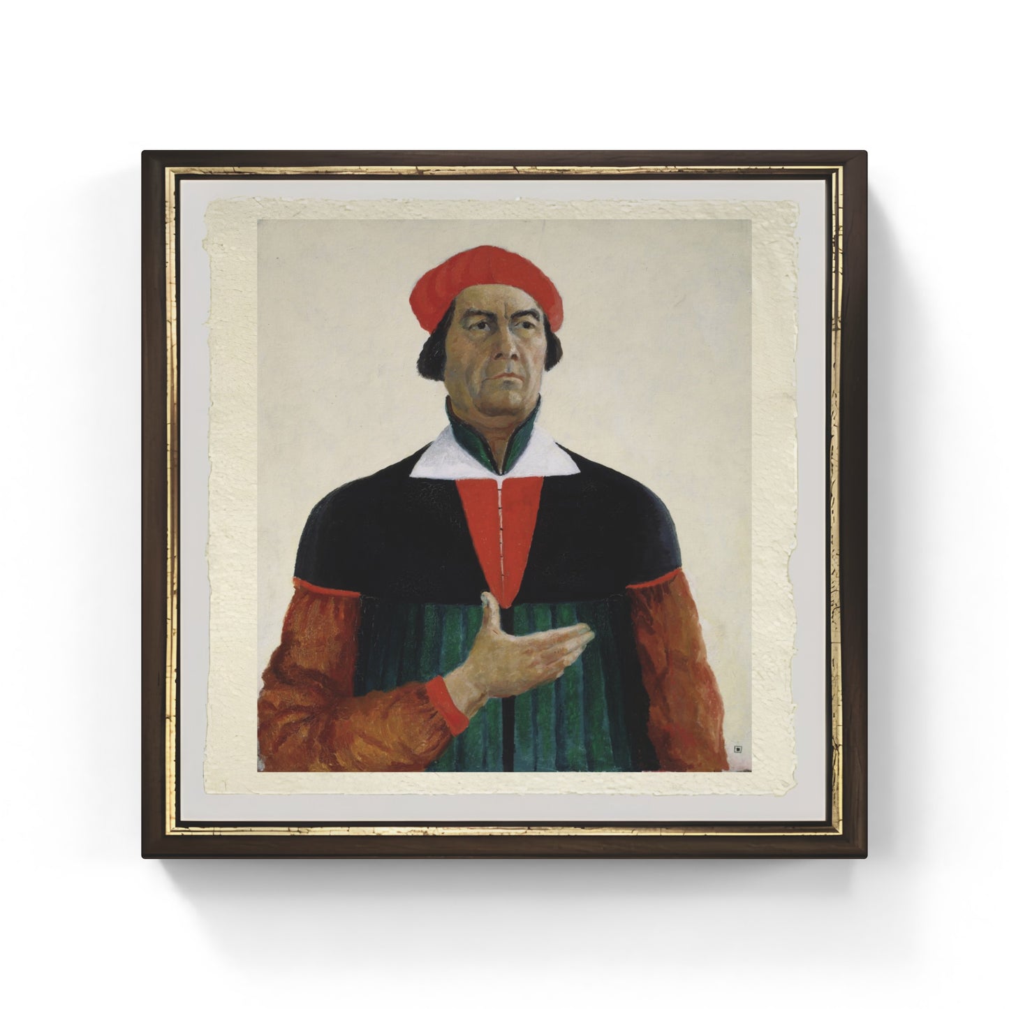 Autoritratto, 1933, di Kazmir Malevich su pregiata carta Amalfi