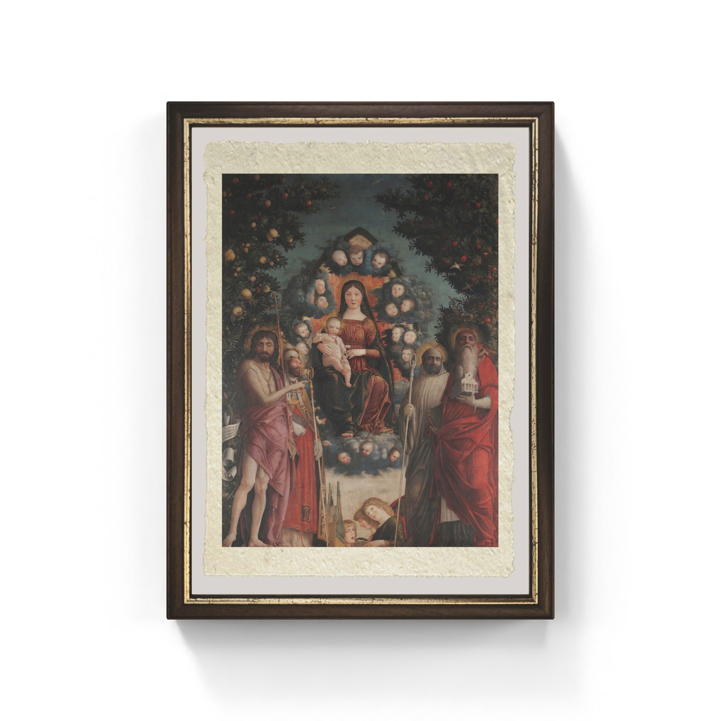 Pala Trivulzio di Andrea Mantegna su pregiata carta Amalfi