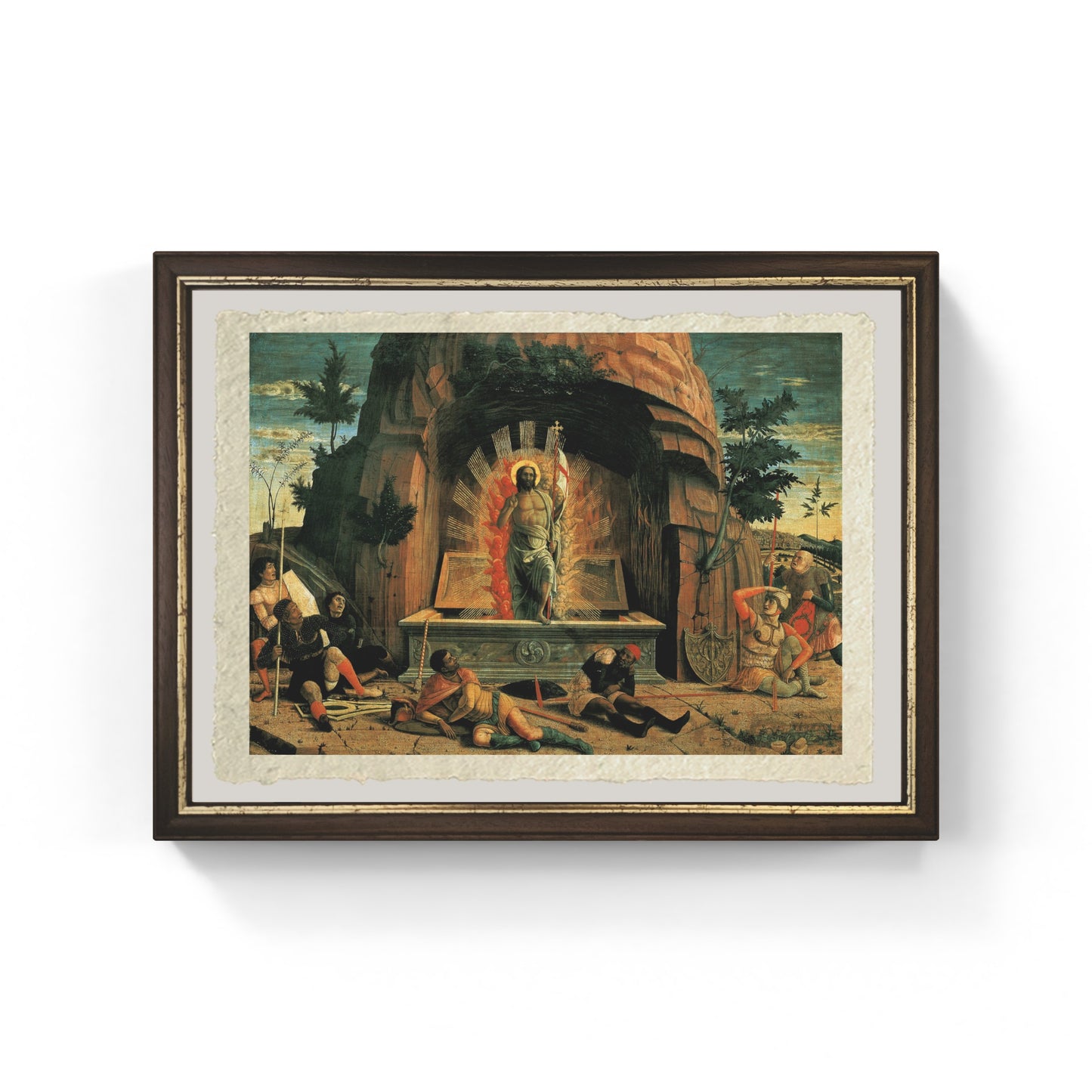 Resurrezione di Andrea Mantegna su pregiata carta Amalfi