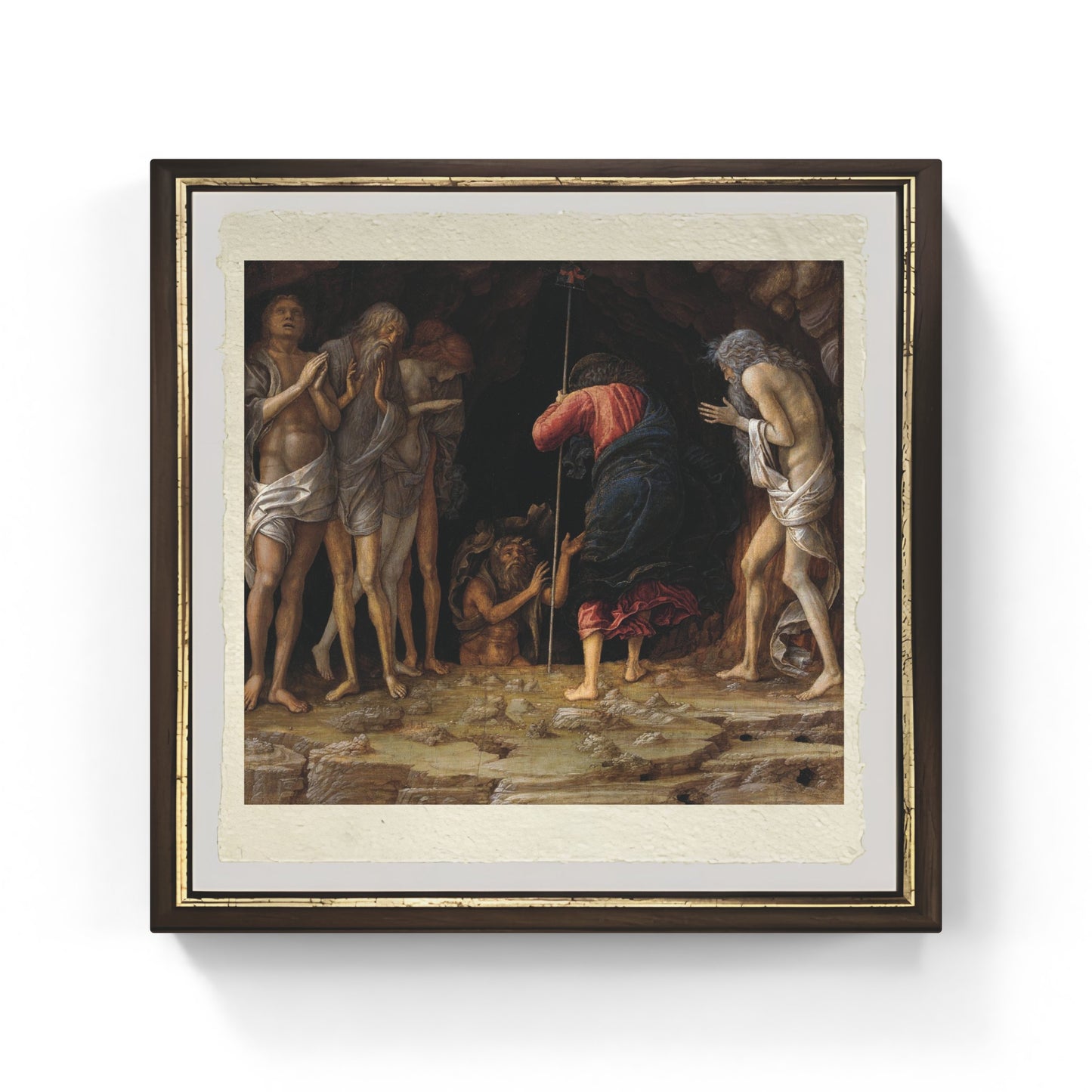 Discesa al Limbo di Andrea Mantegna su pregiata carta Amalfi