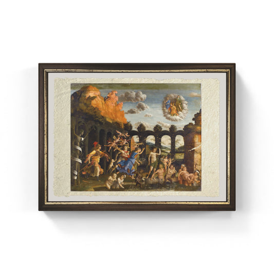 Trionfo della virtù di Andrea Mantegna su pregiata carta Amalfi