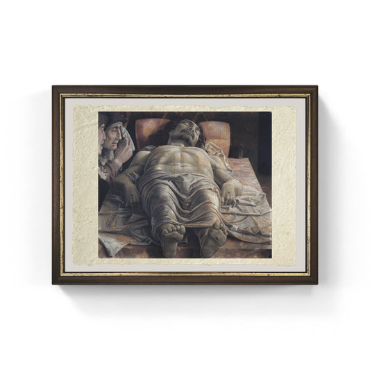 Cristo morto di Andrea Mantegna su pregiata carta Amalfi