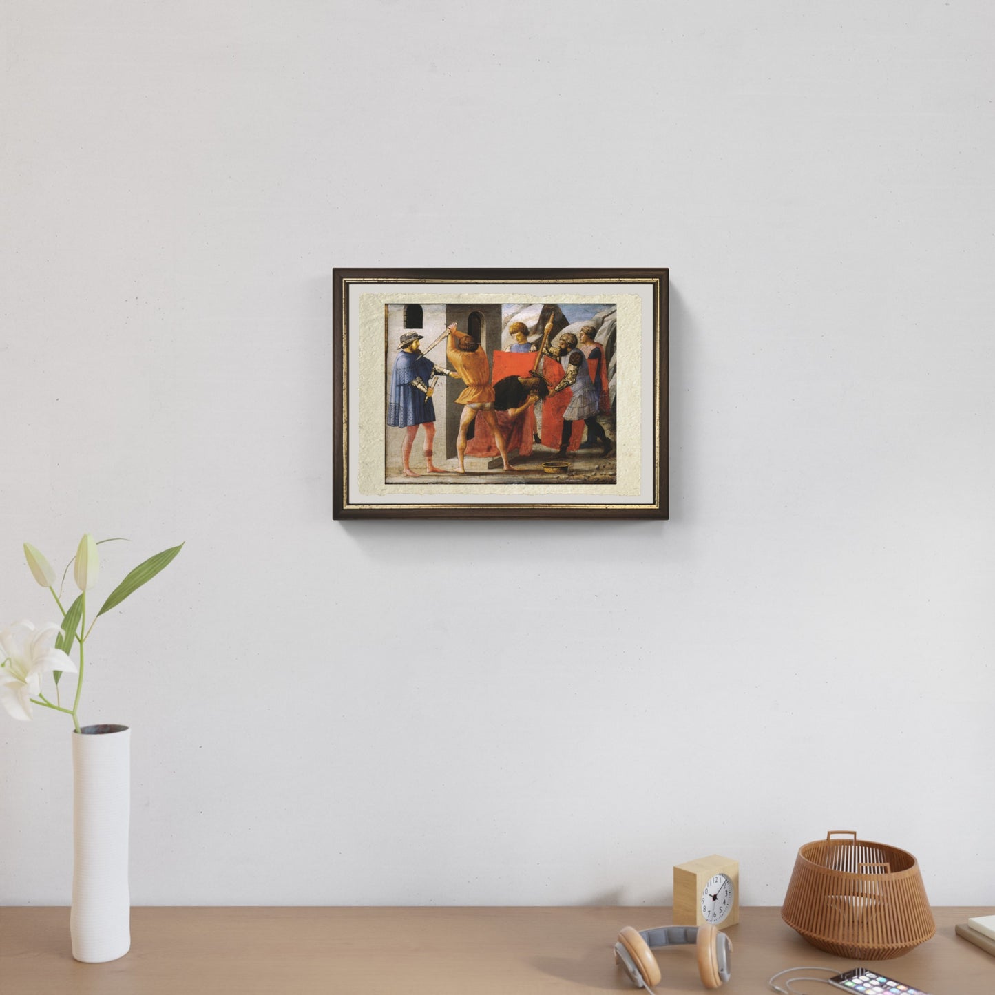 Il Martirio di San Giovanni Battista di Masaccio su pregiata carta Amalfi