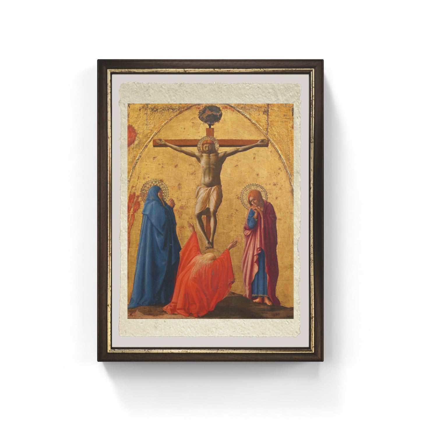 Crocifissione, 1426 di Masaccio su pregiata carta Amalfi