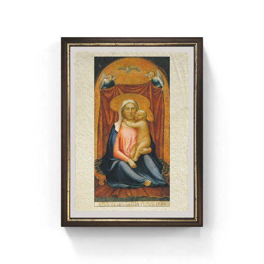 Madonna dell'umiltà di Masaccio su pregiata carta Amalfi