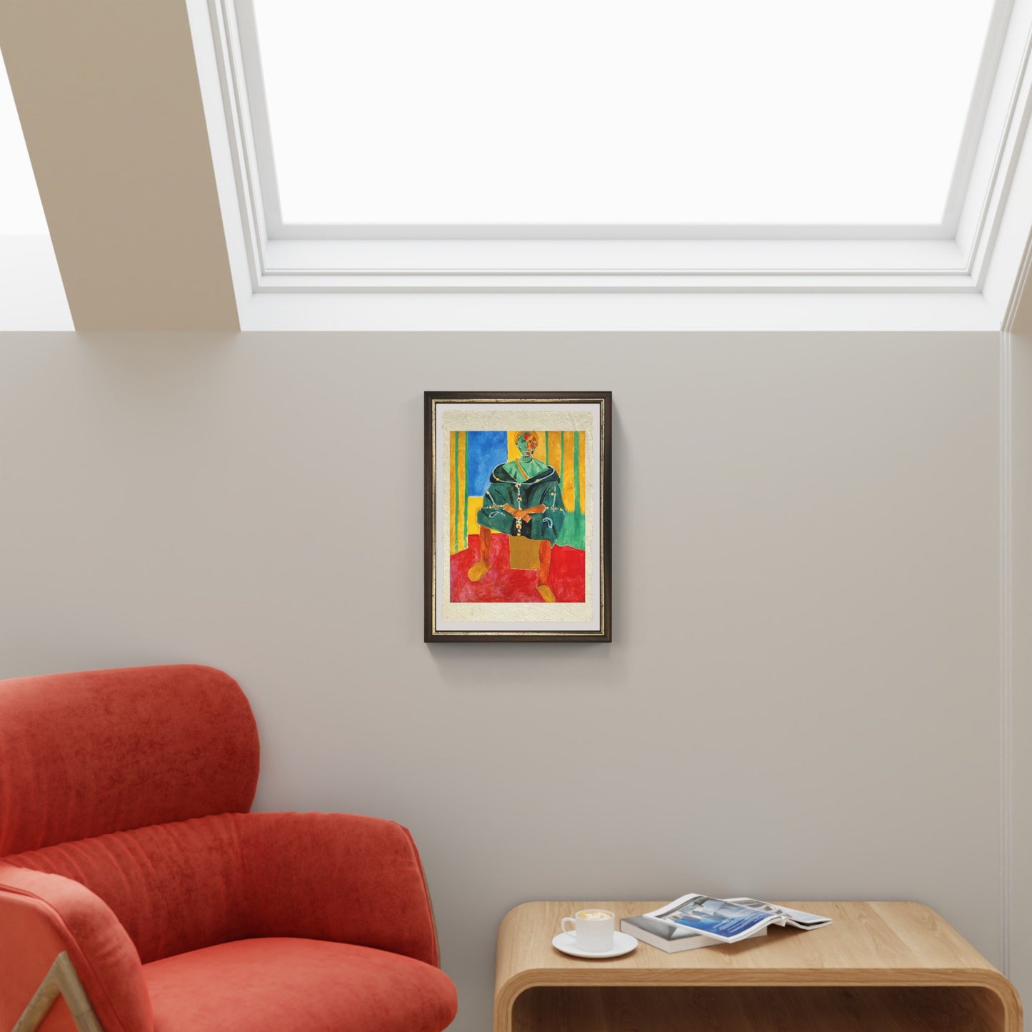 Rifain seduto di Henri Matisse su pregiata carta Amalfi