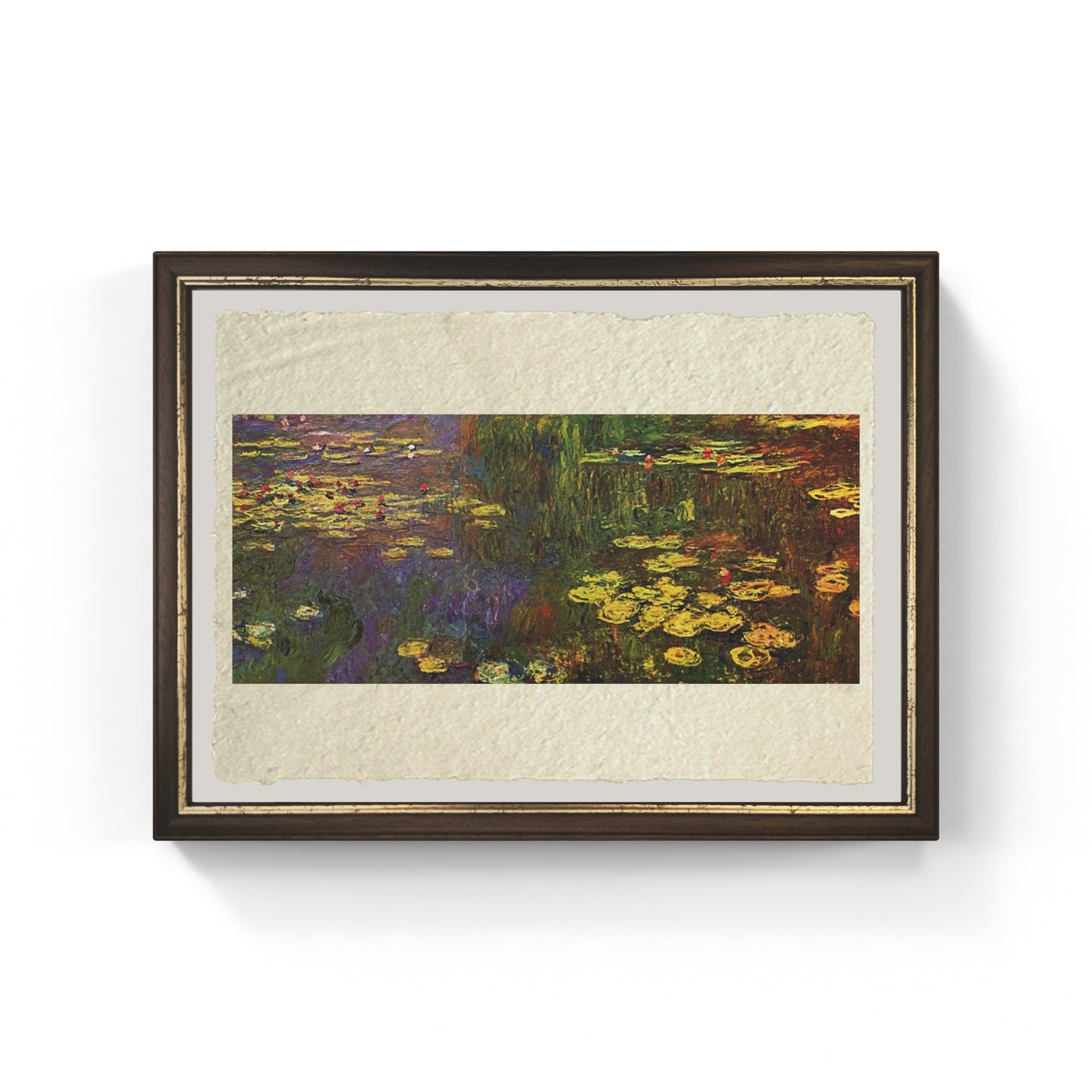 Water Lilies, evening effect by Claude Monet on refined Amalfi paper