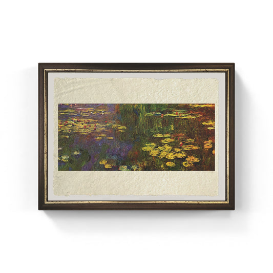 Water Lilies, evening effect by Claude Monet on refined Amalfi paper