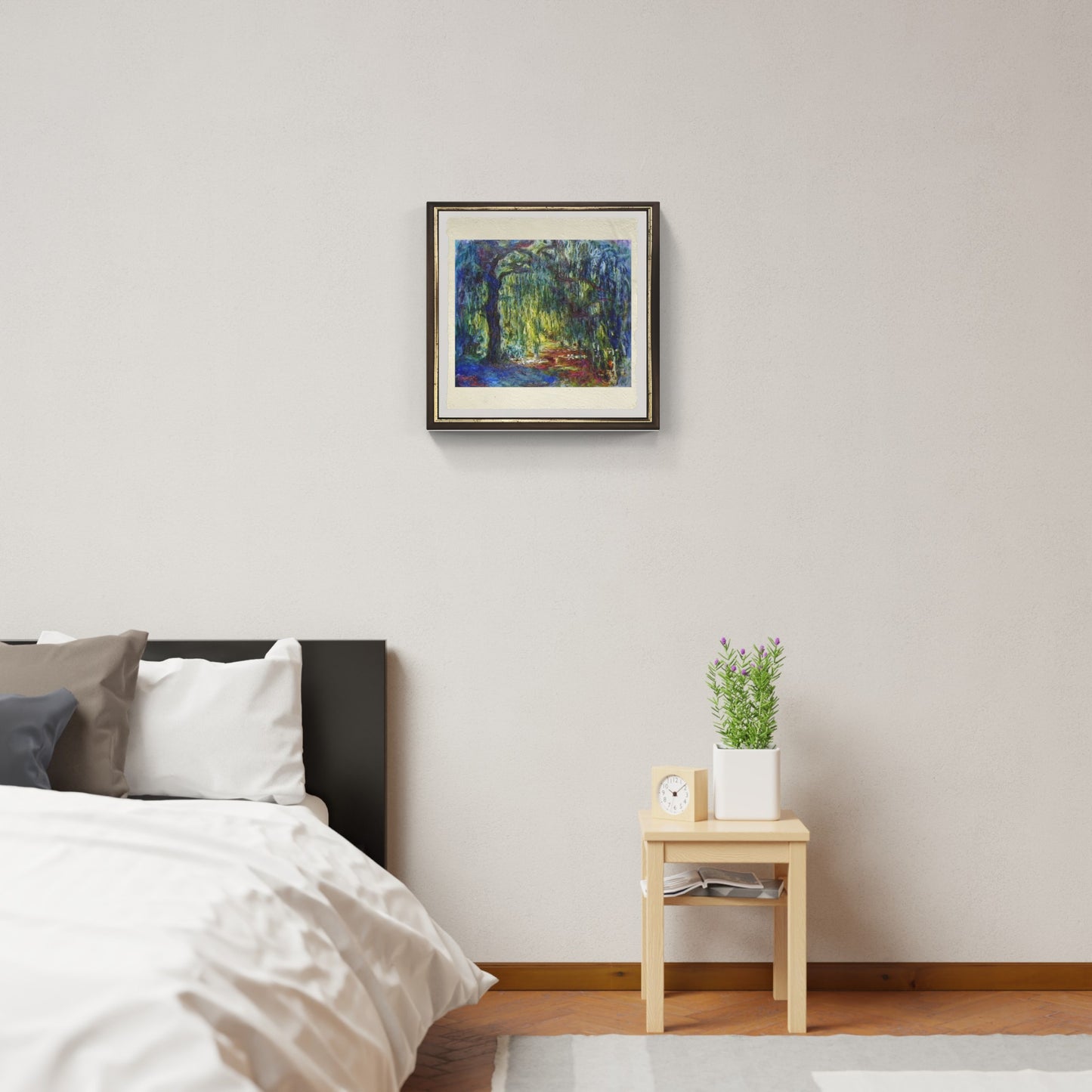 I salici piangenti di Claude Monet su pregiata carta Amalfi