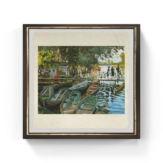 Bathers at Grenouillère, painting by Claude Monet