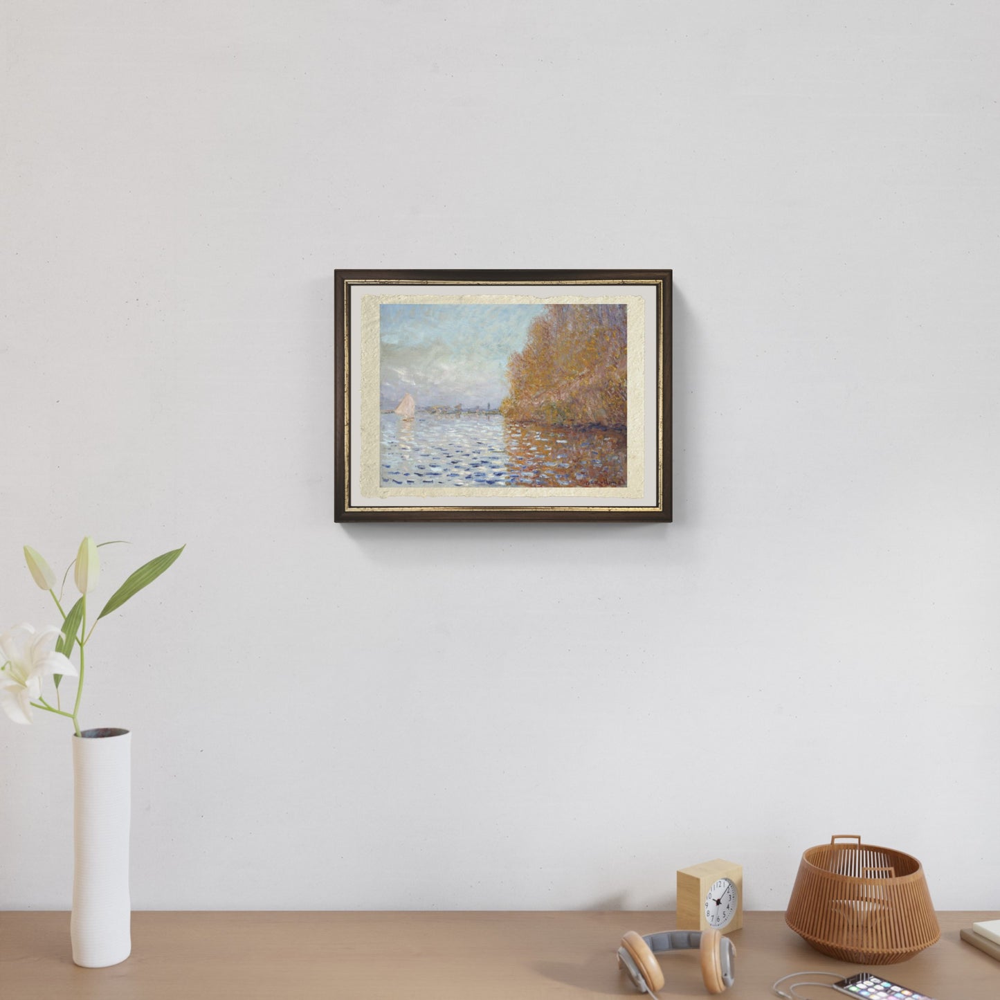 Il bacino di Argenteuil di Claude Monet su pregiata carta Amalfi