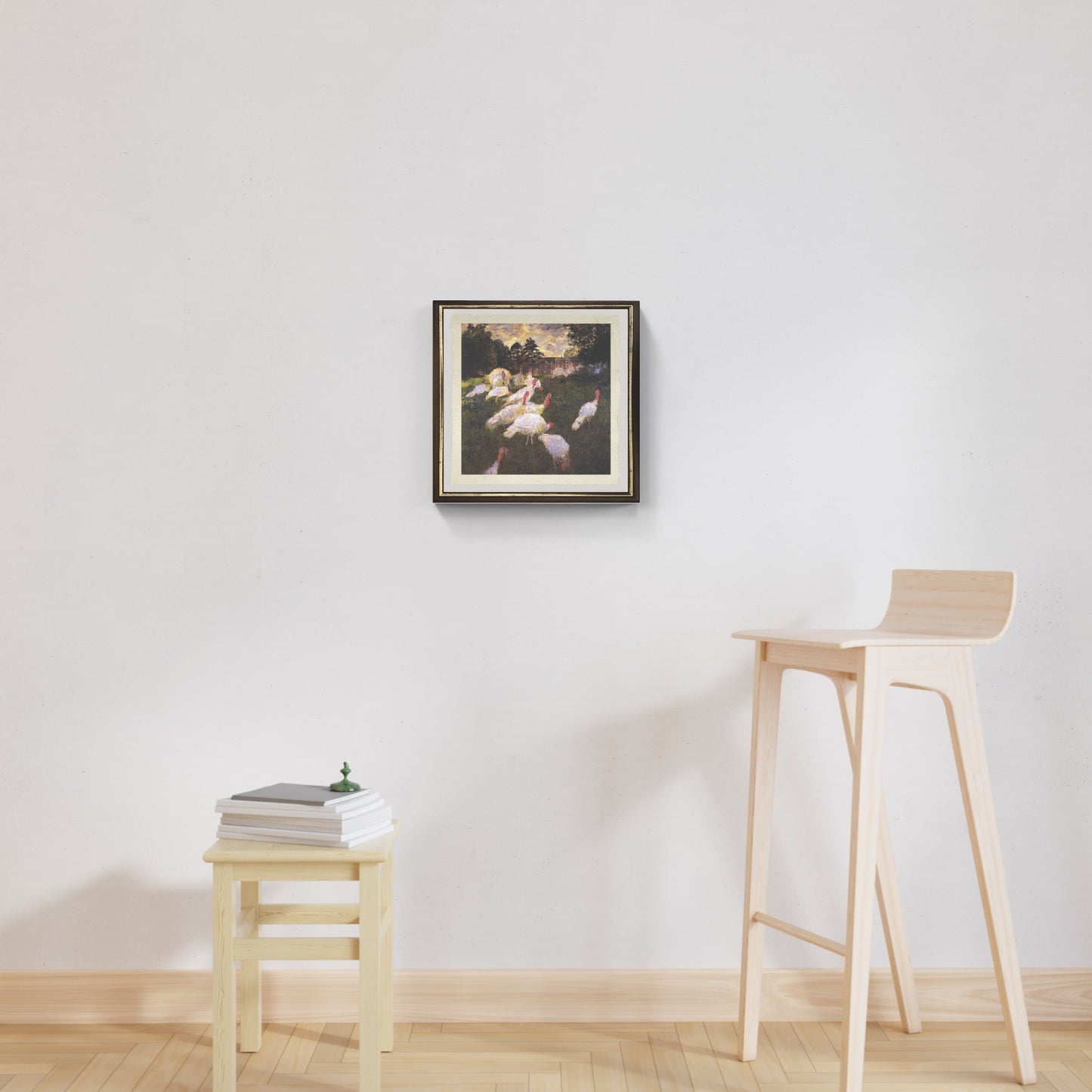 I tacchini di Claude Monet su pregiata carta Amalfi