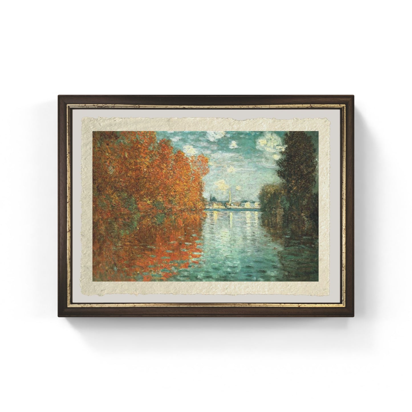 Autumn effect at Argenteil, painting by Claude Monet