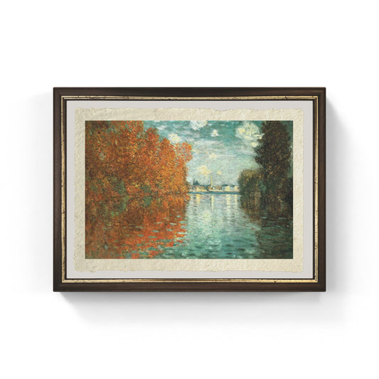 Effetto autunnale ad Argenteil di Claude Monet su pregiata carta Amalfi