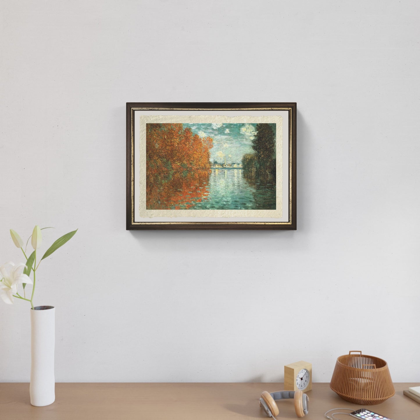 Autumn effect at Argenteil, painting by Claude Monet