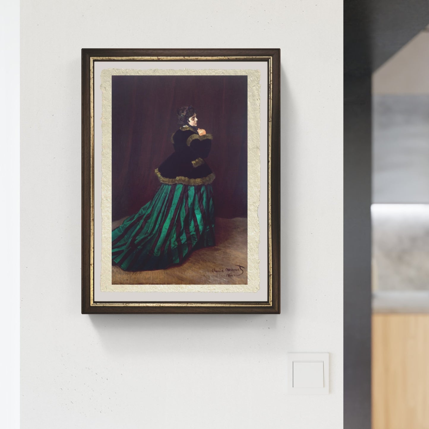 Camille in a Green Dress, painting by Claude Monet Trizio Editore Camille in a Green Dress, painting by Claude Monet Trizio Editore