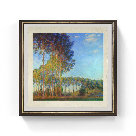 Pioppi di Claude Monet su pregiata carta Amalfi
