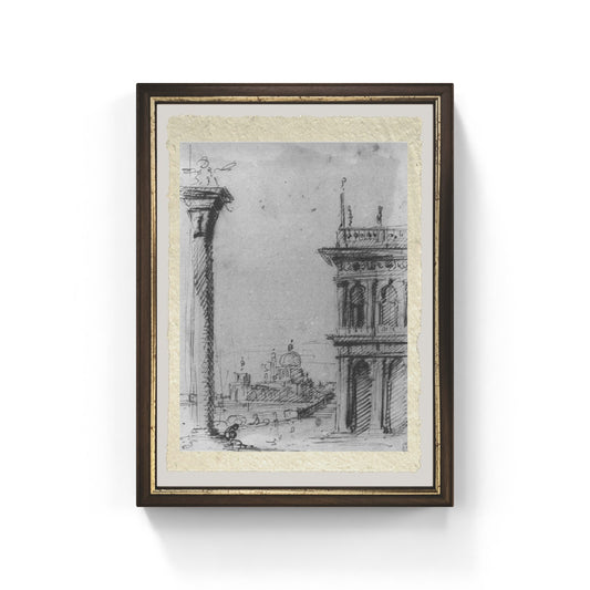 La Piazzetta verso S. Maria della Salute - Giovanni Antonio Canal detto Canaletto
