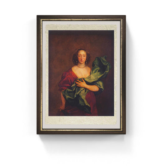 Ritratto della Contessa di Castlehaven su pregiata carta Amalfi