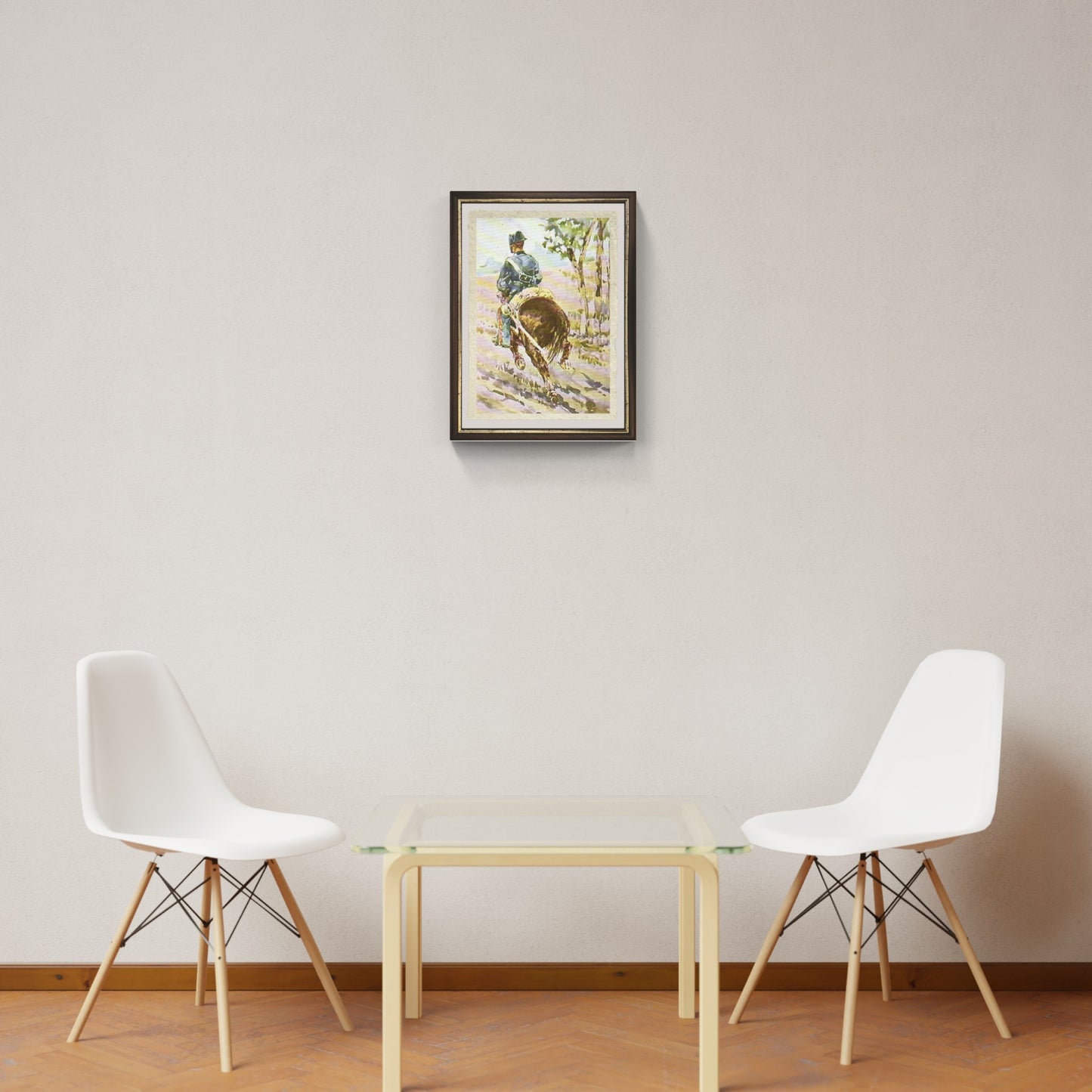 Running Horse with Carabinieri by Giovanni Fattori