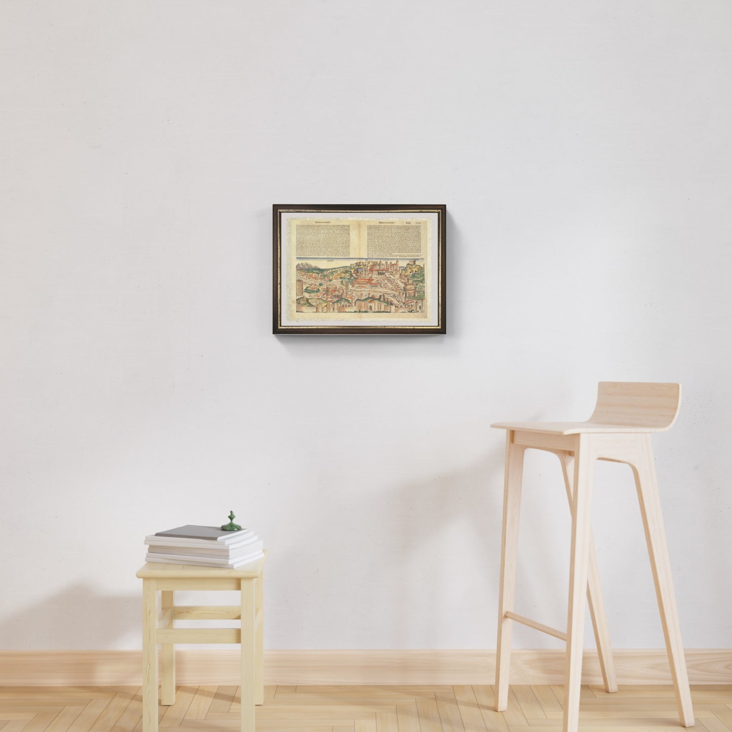 The oldest large-scale view of Rome (1493) on fine Amalfi paper