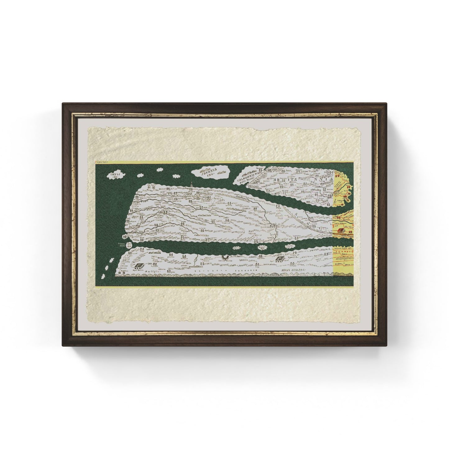 Tabula Peutingeriana Part I on fine Amalfi paper