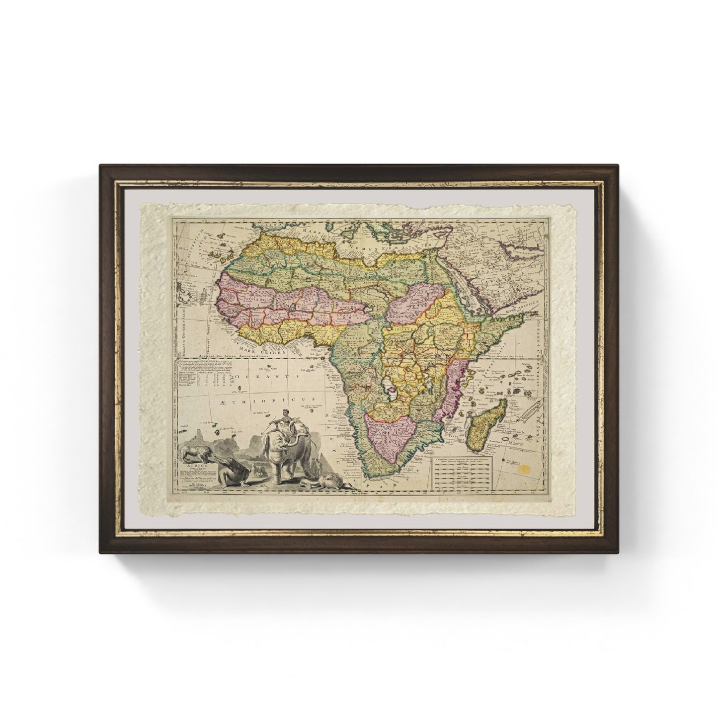 Map of Africa by Pieter Schenk