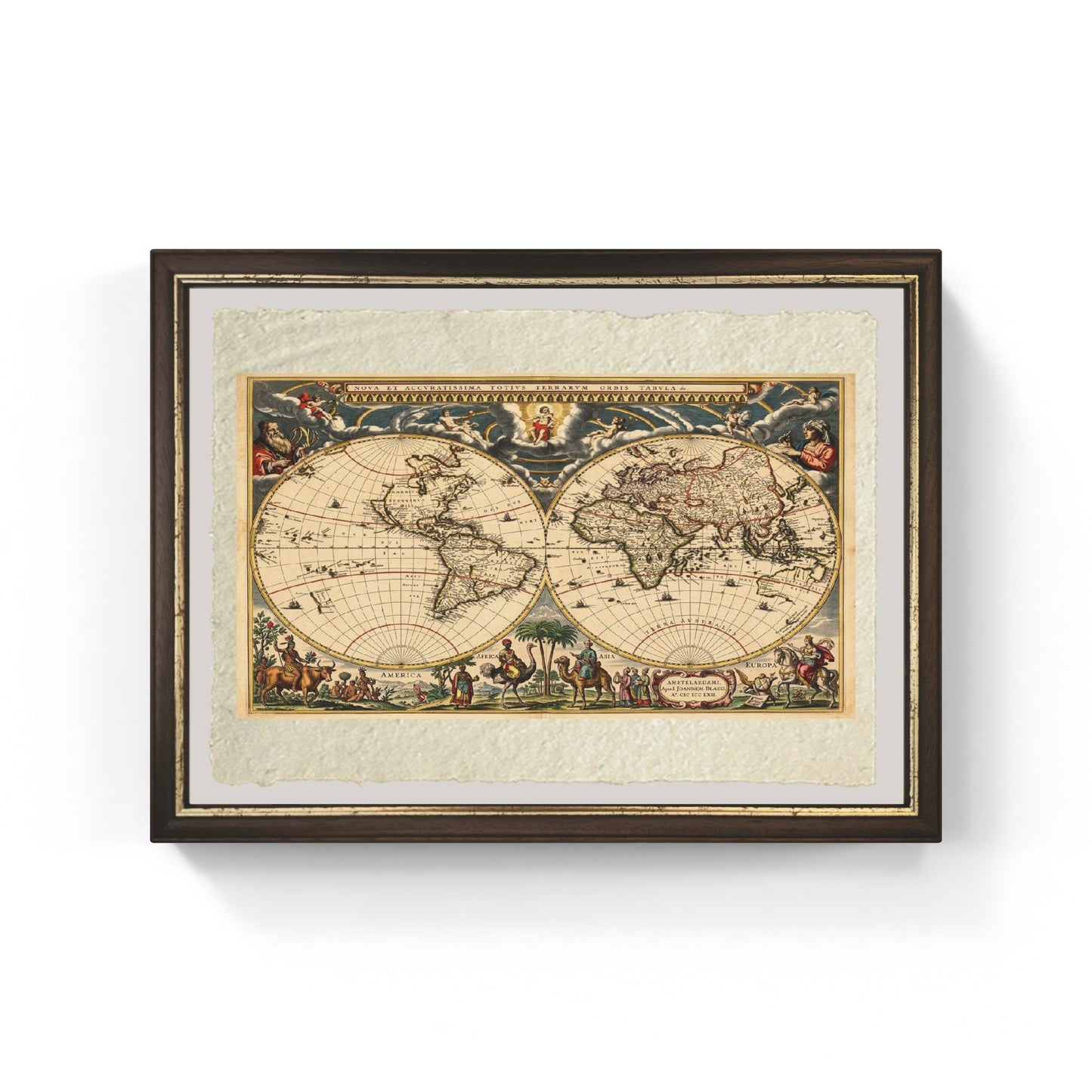A New Map of the Whole World - Joan Blaeu
