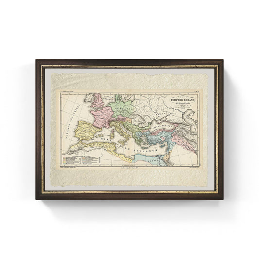 Impero romano massima espansione di Vallardi e Kiepert