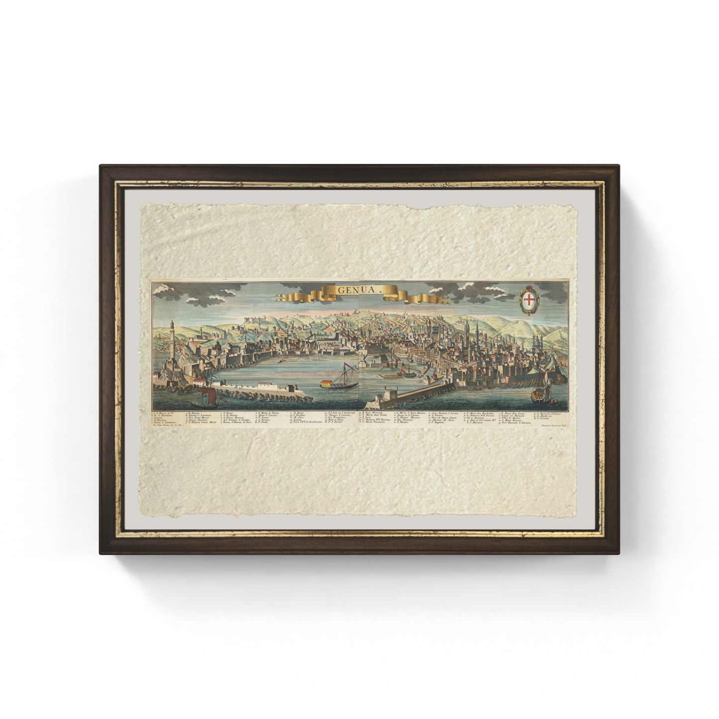 Mappa di Genova di Friederich Bernhard Werner