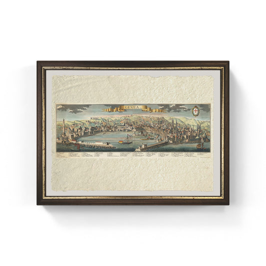 Mappa di Genova di Friederich Bernhard Werner