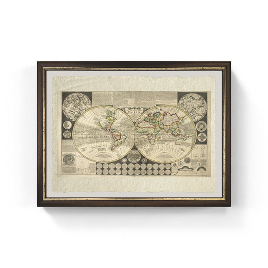 Two-hemisphere world map