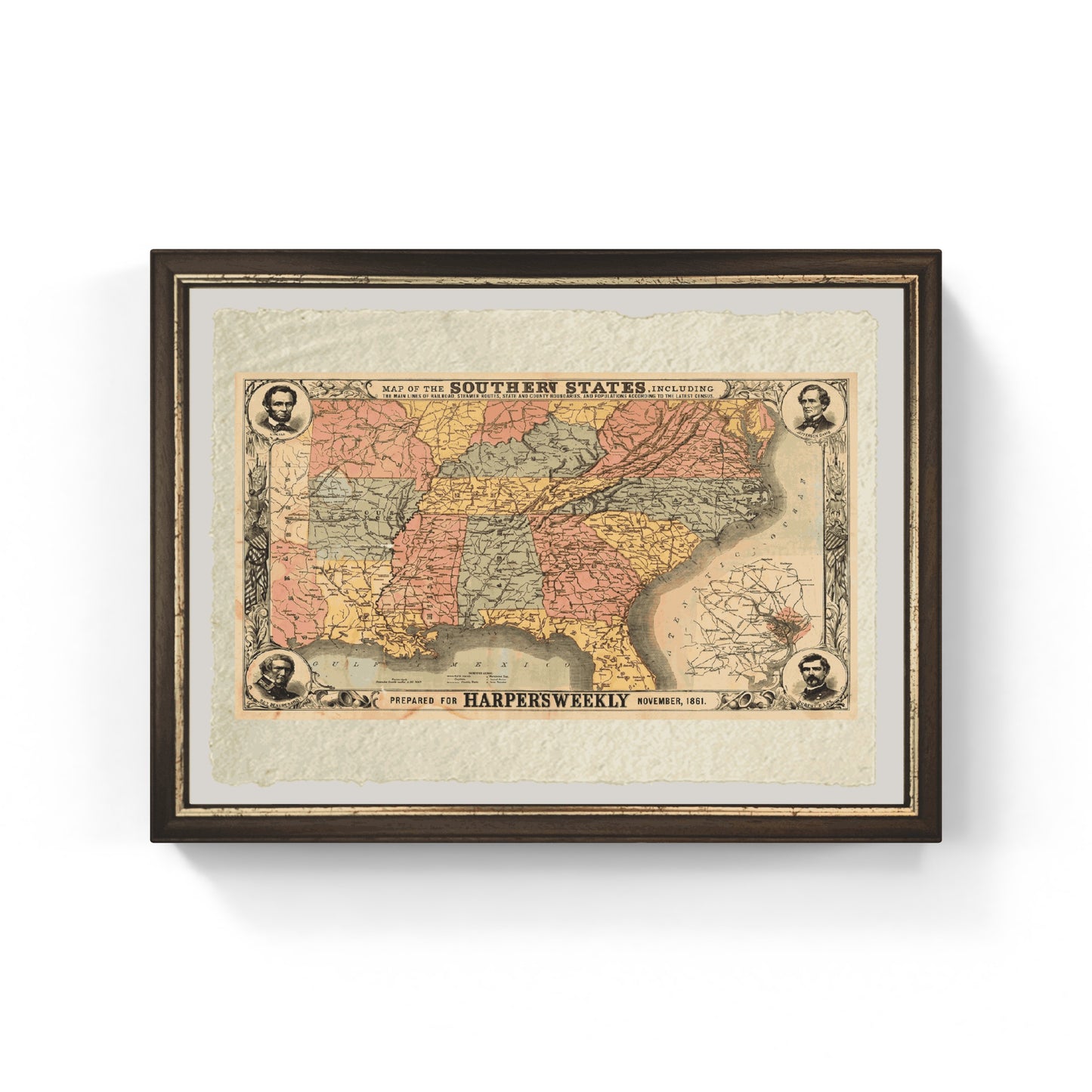 Map of the Southern United States