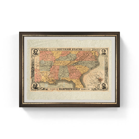 Map of the Southern United States