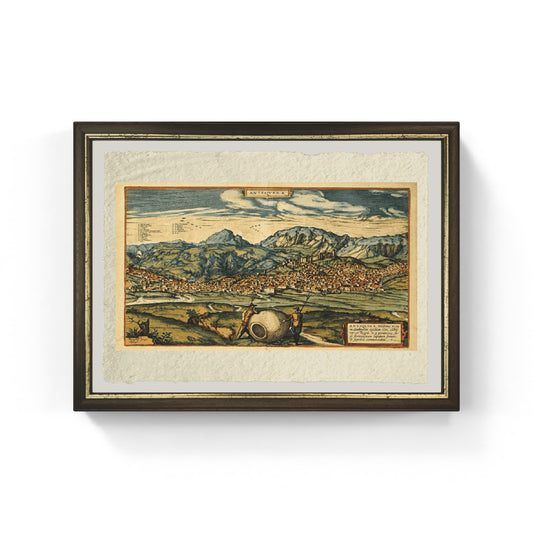 Map of Antequera by Georg Braun