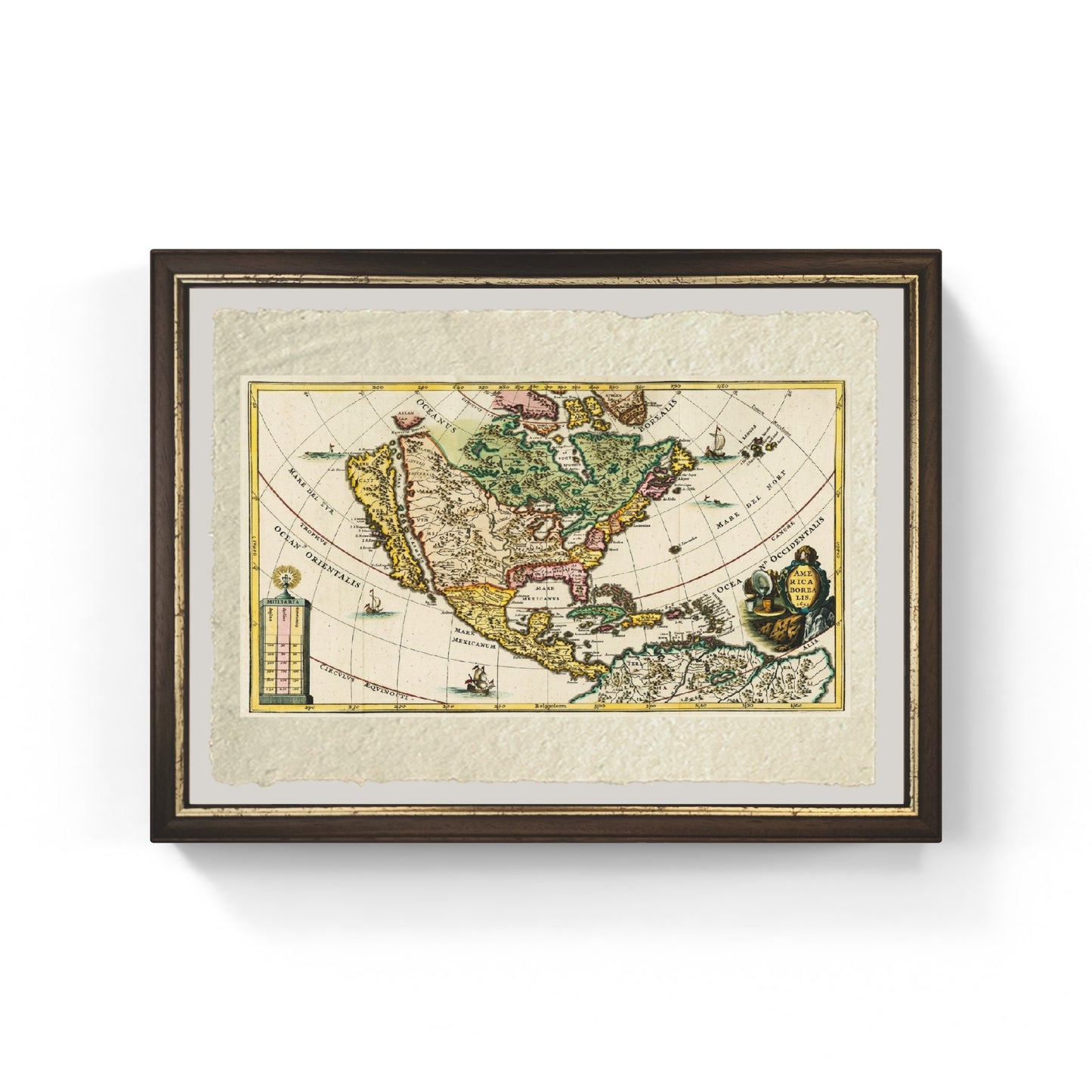 Map of North America by Heinrich Scherer