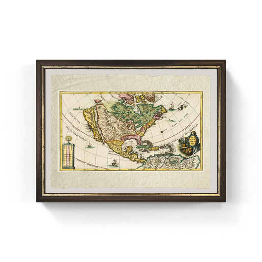 Map of North America by Heinrich Scherer