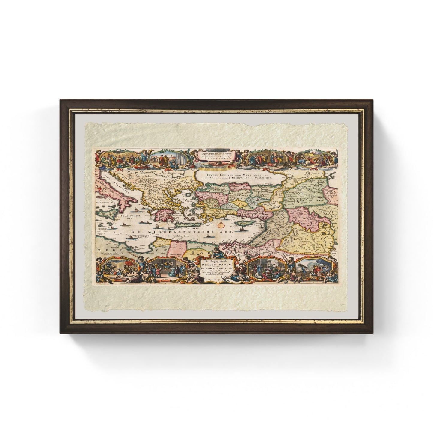 Dutch map of the Eastern Mediterranean - Daniël Stopendaal