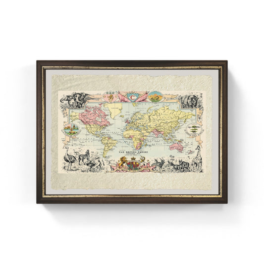 Map of the British World Empire - George Philip