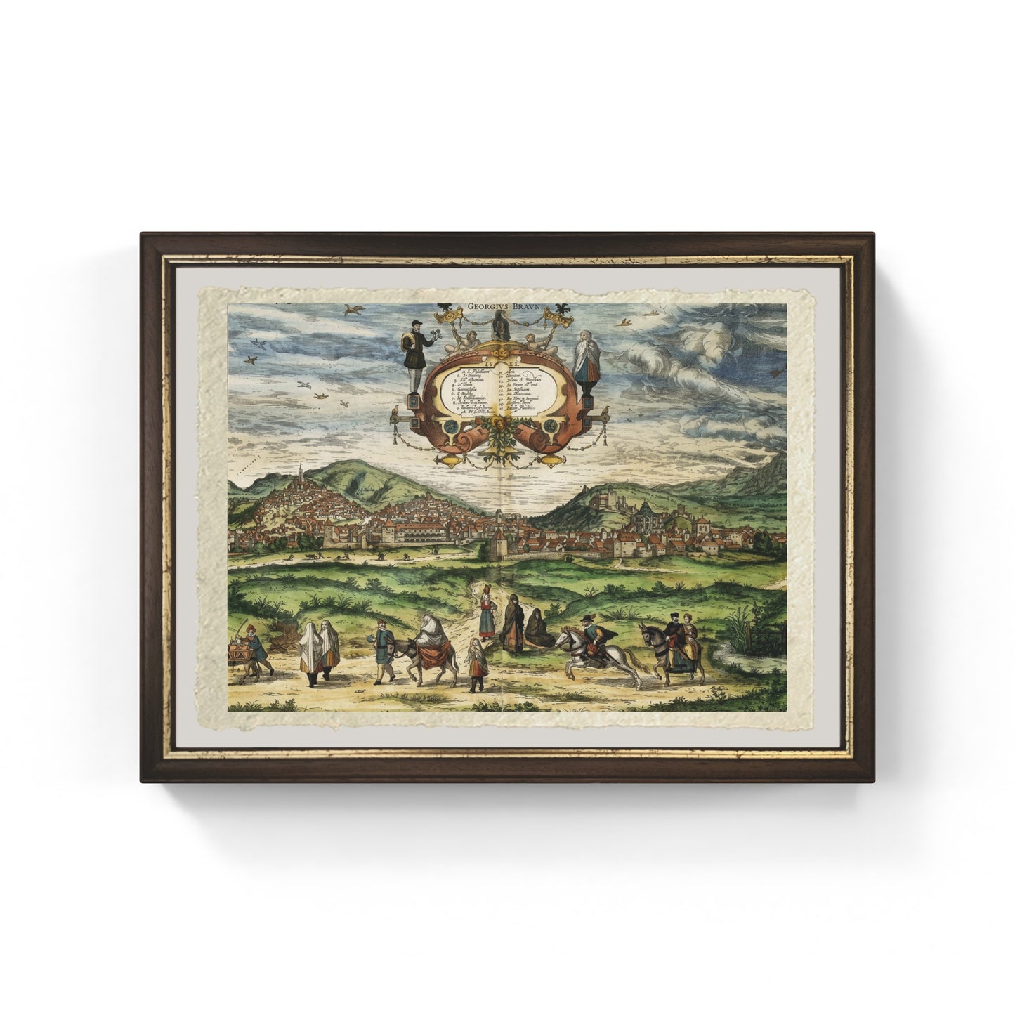 Map of Granada by Georg Braun