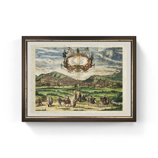 Map of Granada by Georg Braun