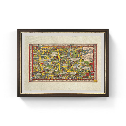 Peter Pan Map of South Kensington - Leslie MacDonald Gill