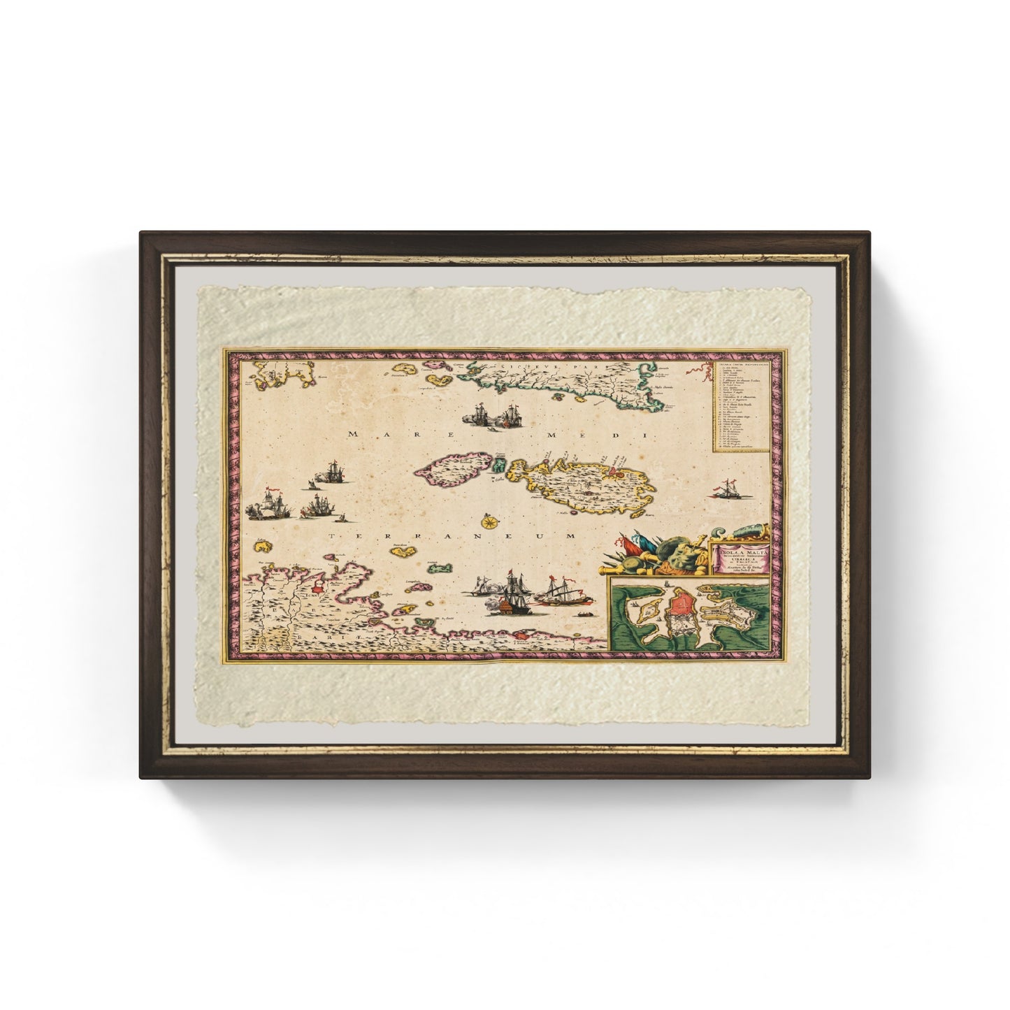 Map of the Island of Malta - Frederick de Wit