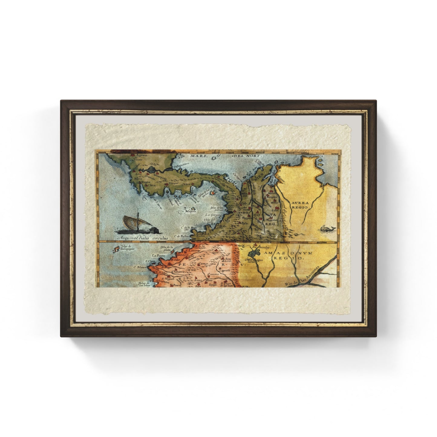 Map of Central America - 16th Century