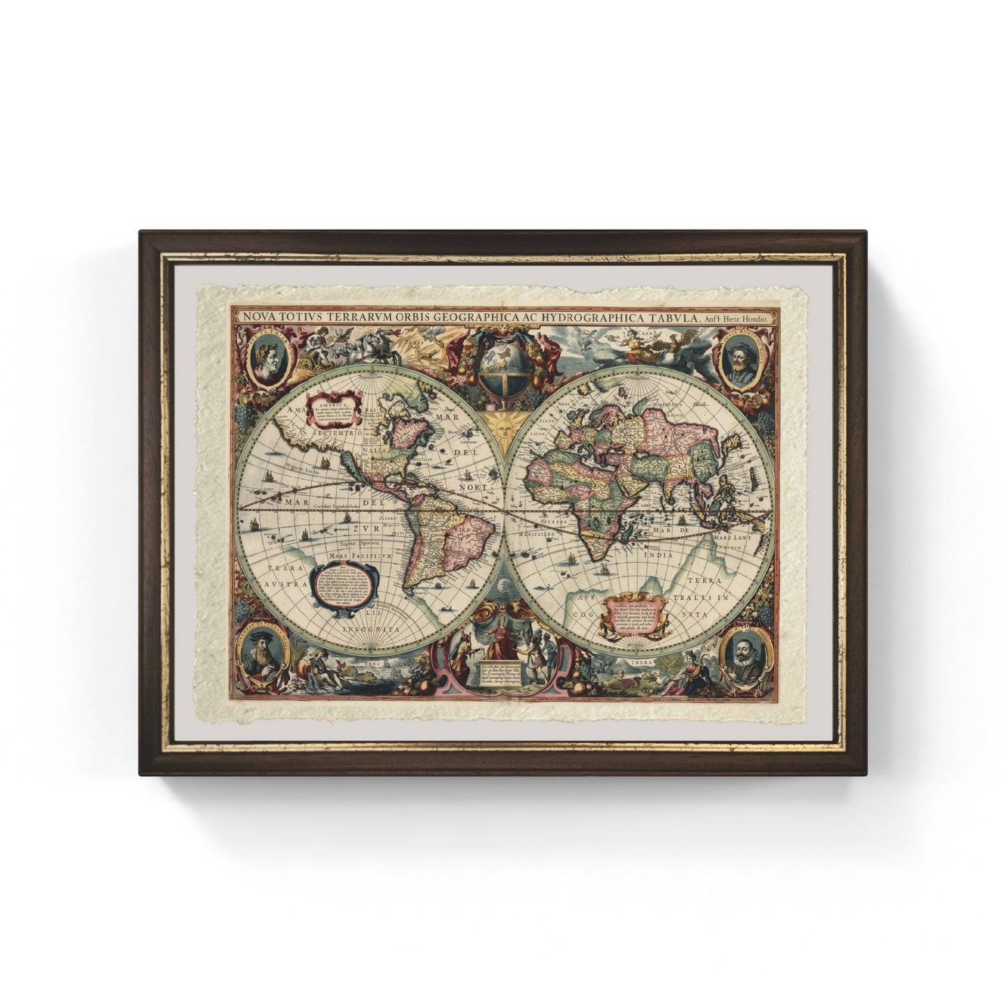 New World Map - Henricus Hondius II