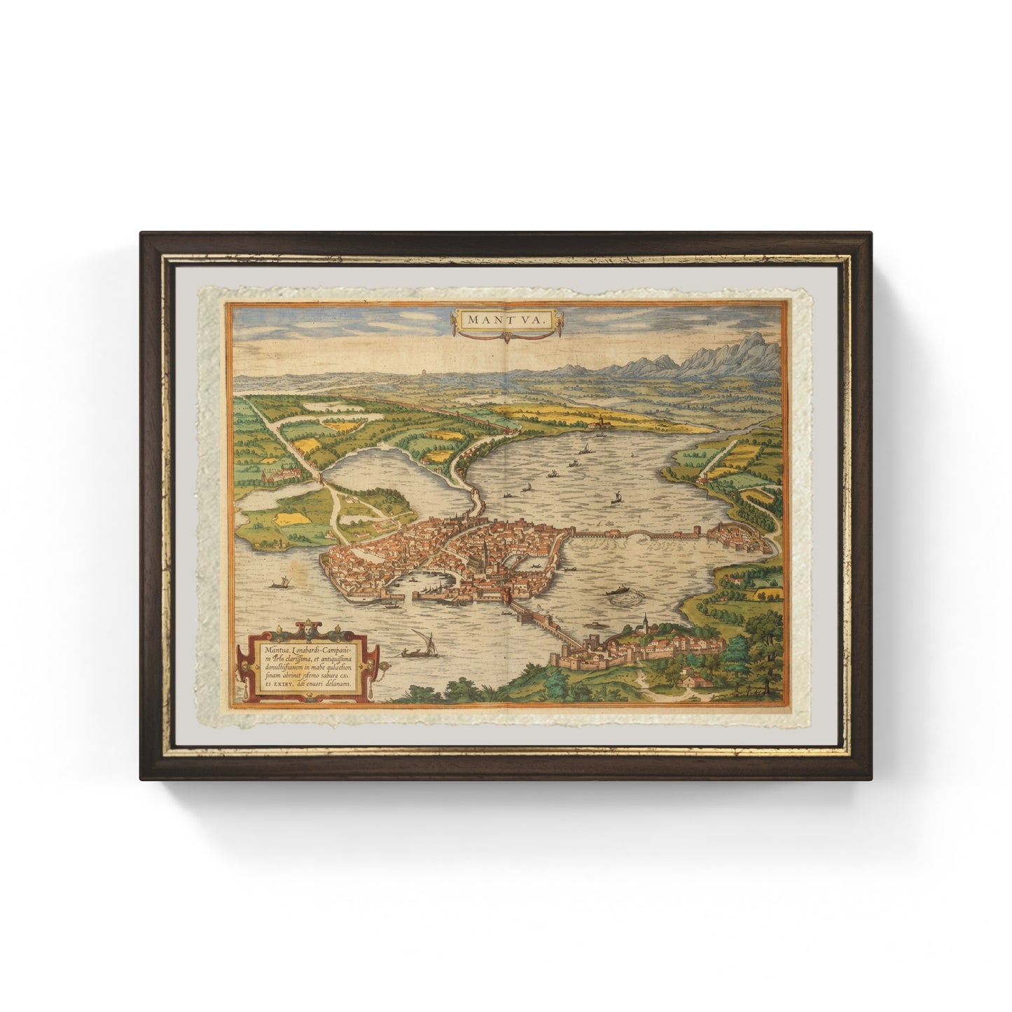 Map of Mantua - Georg Braun