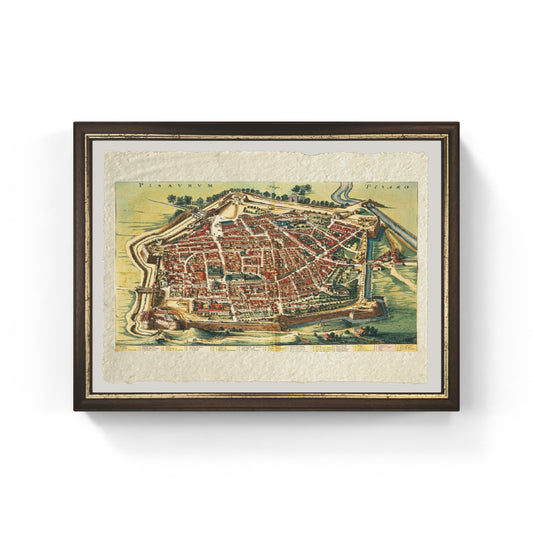 Map of Pesaro by Joan Blaeu